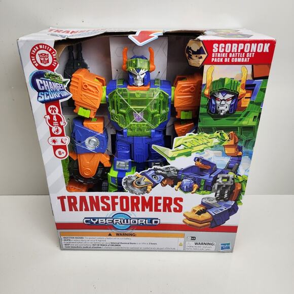 Transformers Cyberworld SCORPONOK Strike Battle Set Action Figure NEW in Box - Picture 1 of 6